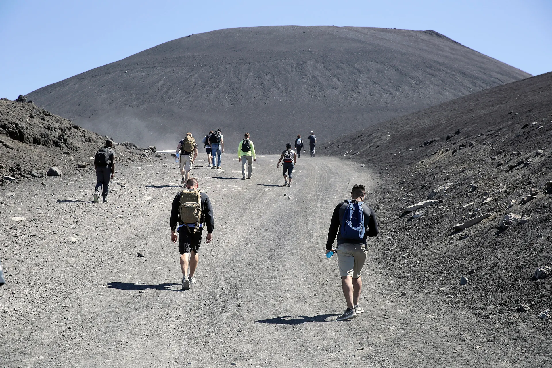 Marines climb volcano for MAI graduation -M-ML847-143