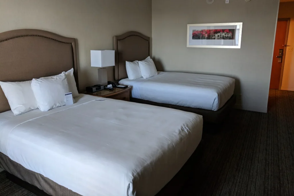 Bed in hotel room 3